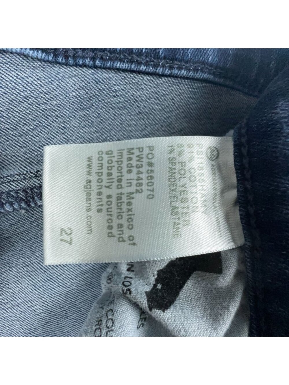 AG Adriano Goldschmied Prima Ankle Cigarette Jeans Size 27 Blue Dark Wash - Picture 7 of 13